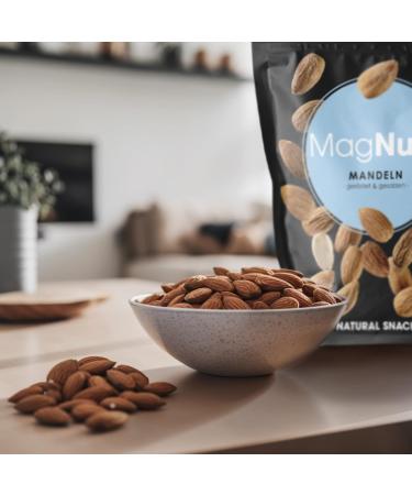 Buy MagNuss Almonds - Roasted & Salted 6x200g | Crunchy Vegan Snack | High-Quality International Shipping - Buy Online on GoSupps.com