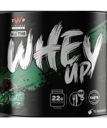 TWP Nutrition Platinum Series All The Whey Up Protein Powder Shake 23g Whey Protein Low Fat Low Carbs 2.1kg/900g & 70/30 Servings Vegetarian Friendly (After Weights 2.1kg) After Weights 2.1kg - Buy Online on GoSupps.com