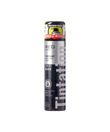 Kiss Root Cover Up Gray Concealer Spray Tintation Temporary Hair Color Spray Root Touch Up Spray Hair Dye Large Size 6 oz. (Black) #6oz. Black