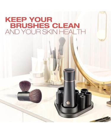 NICARE Premium Makeup Brush Cleaner & Dryer - Electric Automatic Brush Cleaner Spinner for Deep Cleaning Makeup Brushes - Beauty Tool for Quick & Efficient Cleansing (Black) - Buy Online on GoSupps.com