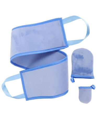 HAPINARY Tanning Mitt Applicator 1 Set Flocking Thumb Black Agent Tanning Self Tanning Mitt Applicator