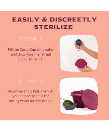 Menstrual Cup Sterilizer Wash Case - Foldable, Microwavable, Travel-Friendly - Public Restroom Cleaner Container 2.0 - Buy Online on GoSupps.com