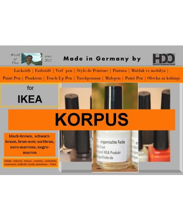 Touch-Up Pen for IKEA PAX Korpus black-brown brum-noir