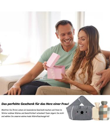 Koala Hot Water Bottle Set 3 Soft Waist Covers for Pain Relief | Neck Back Shoulder & Leg Warmers | International Shipping Available - Buy Online on GoSupps.com