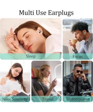 Silicon Ear Plugs for Noise Reduction | Soft Reusable Hearing Protection | 3 Sizes (S/M/L) | 26dB Noise Cancelling | Ideal for Sleep & Sensitivity - Black - Buy Online on GoSupps.com