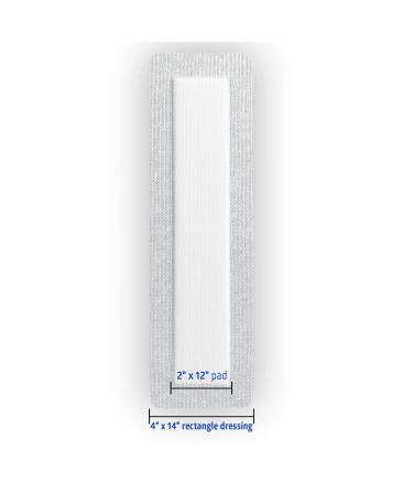 Medline Bordered Gauze Adhesive Island Dressing 4x14 - Sterile 15 Count - Buy Online on GoSupps.com