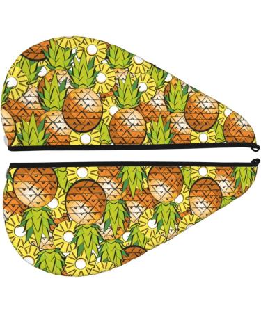 Hair Towel Wrap - Quick Drying Hair Turban with Button | Tropical Summer Fruit - Ideal for Fast Hair Drying - Buy Online on GoSupps.com