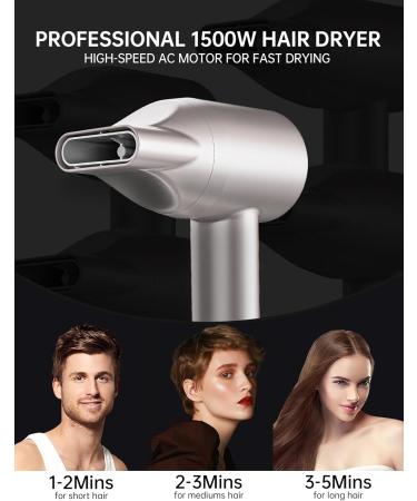 Ionic Hair Dryer with Brushless Motor | Fast Drying Temperature Controlled Lightweight & Quiet | Ideal for All Hair Types - Light Gold - Buy Online on GoSupps.com
