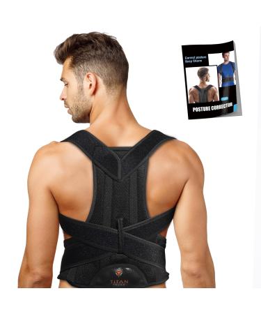 Posture Corrector for Men Adjustable Mens Posture Corrector Back Straightener Correction Support Posture Brace for Women Comfy Brace for Alignment (XL) X-Large