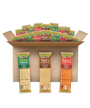 Keebler Sandwich Crackers 3 Flavor Variety Pack Kids School Lunch (45 Count) - Buy Online on GoSupps.com