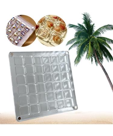 ARVALOLET Acrylic Organizer with Magnetic Closure 36/64/100 Grids for Stones Beads and Nail Jewelry 36grids - Buy Online on GoSupps.com