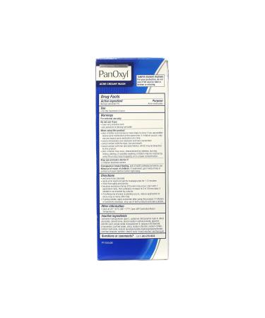 Panoxyl 4% Benzoyl Peroxide Acne Creamy Wash 6 oz (Pack of 2) - 12 oz Total - Buy Online on GoSupps.com