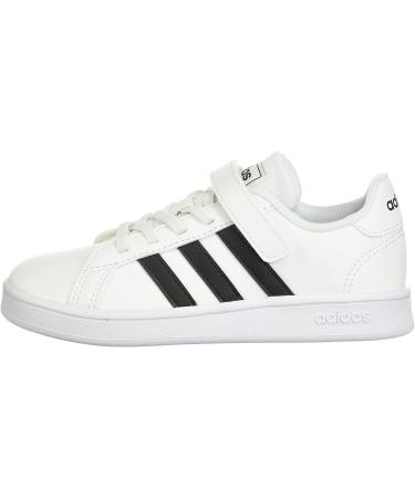 adidas Grand Court Tennis Shoe Toddler 6 Toddler - White/Black/White - Buy Online on GoSupps.com