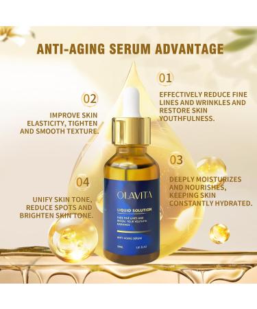Olavita Facial Serum Vitamin C & E Serum Anti-Aging Firming Facial Boosts Skin Collagen Production Diminishes Fine Lines & Wrinkles for a Youthful Glow (2PCS) - Buy Online on GoSupps.com