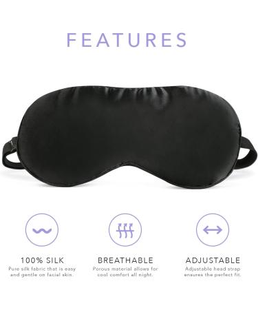 Sol Wellness Natural Silk Sleep Mask - Super-Soft Single Strap Silk Eye Mask - Buy Online on GoSupps.com