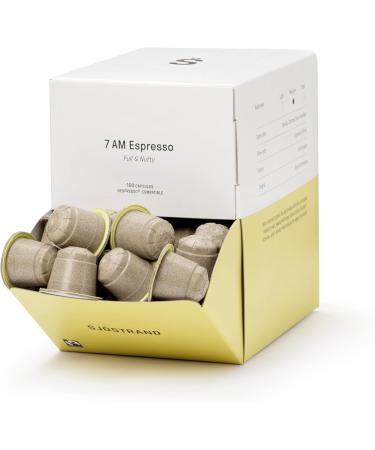  Sj strand Coffee Concept Sj strand Coffee Concept 7 AM Espresso - 100 organic coffee capsules compatible with Nespresso compostable fair trade - Buy Online on GoSupps.com