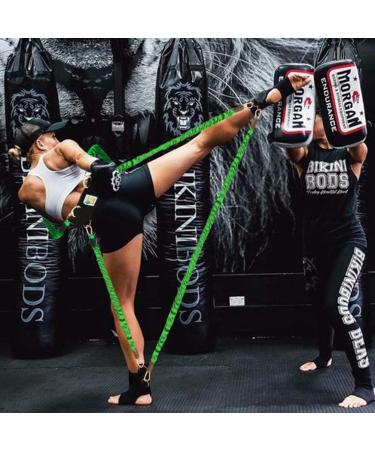YNXing Boxing Resistance Bands - 200 lbs Strength Training Set for Football Basketball Volleyball Taekwondo & Muay Thai Fitness - Black - Buy Online on GoSupps.com