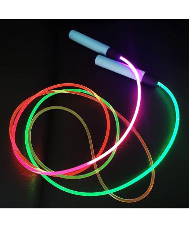 Glowing LED Jump Rope for Kids and Adults - Adjustable Colorful Light-Up Skipping Rope for Indoor and Outdoor Fitness Activities - Buy Online on GoSupps.com