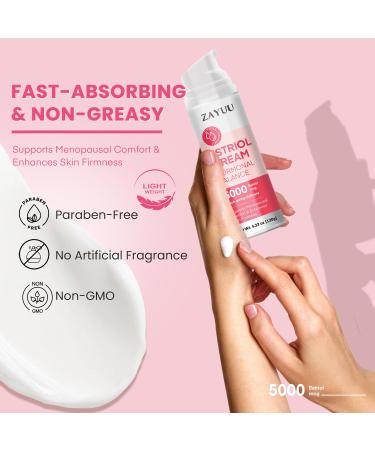 Estriol Face Cream for Women: Hydrating Botanical Moisturizer with Wild Yam, Red Clover & Soy Isoflavones, Hyaluronic Acid + Aloe, Fast-Absorbing Face/Neck/Chest Cream, Pump Bottle, 4.23 oz (120g) - Buy Online on GoSupps.com