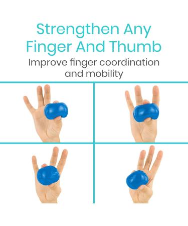 Vive Exercise Putty 6-Pack - Therapeutic Occupational Therapy Tool for Finger Hand Grip Strength - Extra Soft to Firm Sensory Kit - Squeezable Ball - Buy Online on GoSupps.com