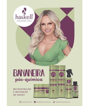 Haskell Linha Bananeira Post Chemical Conditioner 300ml - Nourish & Repair Hair | Banana Tree Collection - Buy Online on GoSupps.com