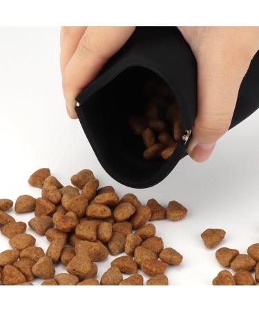 WALLFID Silicone Dog Treat Pouch with Magnetic Buckle & Waist Clip - Includes Training Clicker, Auto Closure, Easy to Clean & Odorless - Buy Online on GoSupps.com