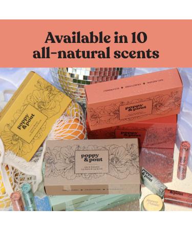 Poppy & Pout Lip Care Set - Natural Lip Balm & Scrub - Sustainable Packaging - Cruelty-Free - Exfoliating & Moisturizing Treatment (Marshmallow Cream) - Buy Online on GoSupps.com