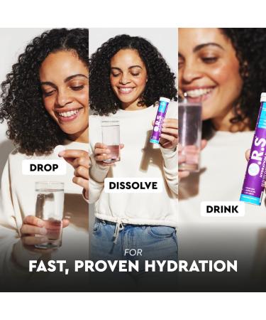 O.R.S Hydration Tablets with Electrolytes - Vegan & Gluten Free Blackcurrant Flavour | 24 Tablets - Buy Online on GoSupps.com