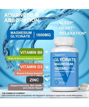 VEGEPOWER Iron Supplement Gummies + Magnesium Glycinate 1600 MG with Vitamin B6 180 Count - Buy Online on GoSupps.com