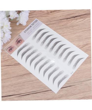 FRCOLOR Stick-on Eyebrow 2pcs 3d Eyebrow Stickers Waterproof Suit Make up Kit Beauty Kit False Eyebrows The Lazy Miss Simple - Buy Online on GoSupps.com