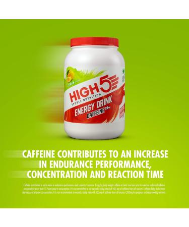 HIGH5 Citrus Caffeine Energy Hydration Drink 2.2kg - Carbohydrates & Electrolytes Mix - Buy Online on GoSupps.com