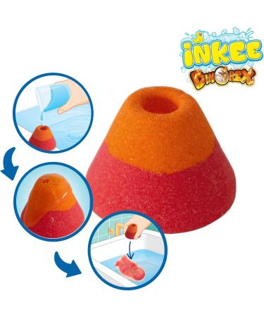 Inkee Gift Box Dino | Children s Bathing Set - 7 Bath Additives Dinosaur Bath Balls & Avocado Oil Swimming Salt | Perfect Kids Gift - Buy Online on GoSupps.com