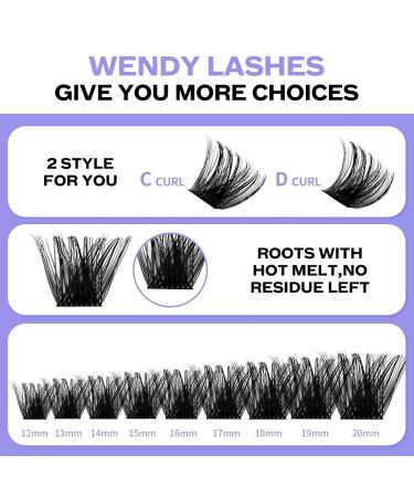 Shop Premium Cluster Lash Extensions Set | DIY Eyelash Kit with Bond & Seal (C3-D Curl 8-16 mm) - Buy Online on GoSupps.com