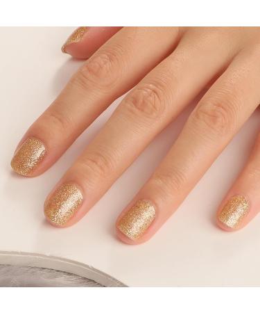 8 Sheets Glitter Full Wraps Nail Stickers Pure Colour Nail Polish Sticker Glitter Self-Adhesive Waterproof Nail Art Decals Manicure Nail Tips DIY Nail Decorations for Women Girls Nail Design - Buy Online on GoSupps.com