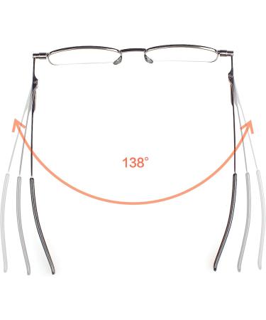 Stylish +3.0 Foldable Reading Glasses | Compact Case | Unisex Blue-Gray/Gunmetal | On-the-Go Optical Solutions - Buy Online on GoSupps.com