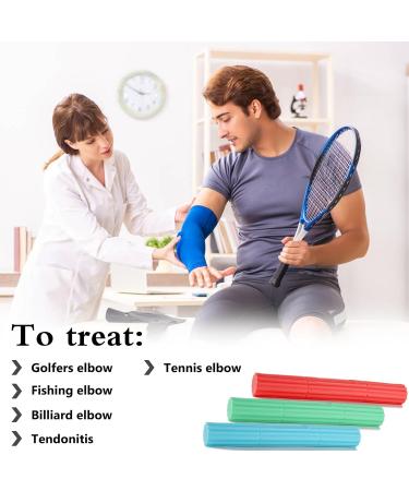 Buy Flexible Therapy Bar for Tennis Elbow & Golfer's Elbow Relief - Strengthener for Wrist & Forearm Pain | International Shipping Available - Buy Online on GoSupps.com