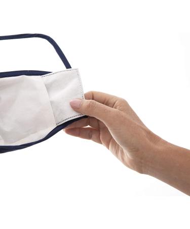 easylife lifestyle solutions Reuseable Visor Filter Mask with Valve +1 Filter | L21xH17xD0.5cm Navy - Buy Online on GoSupps.com