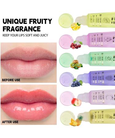  Misaakoeq Moisturizing Lip Lacquer 6X Volumizing Fruity Oil | Fast-Absorbing Glossy Moisturizing Treatment for Travel Home Outdoors School Soft Textured - Buy Online on GoSupps.com