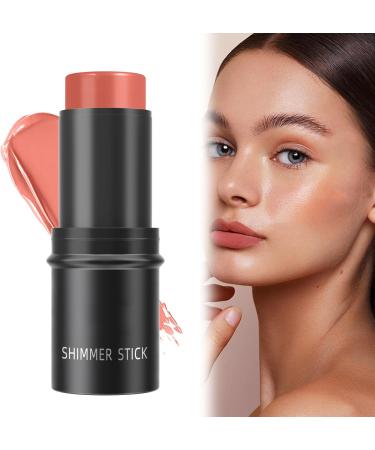 Matte Cream Blush Stick Highlighter | Waterproof & Long-lasting Face Makeup | Full Coverage Contour Stick for Cheeks, Lips & Eyeshadow | (04) 1.00 g - Pack of 1 - Buy Online on GoSupps.com