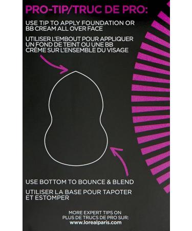 L'Oreal Paris Infallible Blend Artist Makeup Blender Sponge - 0.8 oz - 1 Count - Buy Online on GoSupps.com
