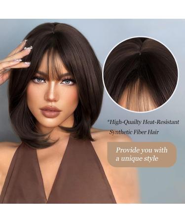 HAIRCUBE Short BOB Wigs for Women | Light Wavy Synthetic Wig for Everyday & Cosplay - Shoulder Length Style 8002 - Buy Online on GoSupps.com