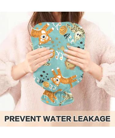 Naanle Animal Tiger Lion Hot Water Bottle | 1L Transparent Heat Bottle for Bed & Foot Warmer | Pain Relief & Cold Therapy - Buy Online on GoSupps.com