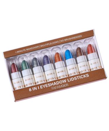 Eyeshadow Stick Set | Pearlescent Waterproof Eyeshadow Stick Set - Cream Eye Shadow Pencil Shimmer Eye Pencil Brightener Highlighter Eyeliner Crayon for Daily Use Aezon