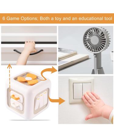 Busy Activity Cube for Toddlers | 6-in-1 Montessori Motor Skills Toy | Educational Fun for Ages 1-4 - Buy Online on GoSupps.com