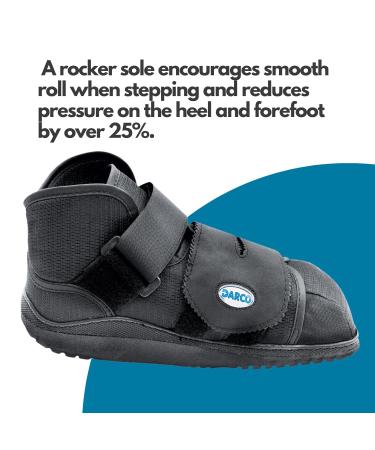 DARCO All-Purpose Medical Boot - NHS Approved Stabilising Shoe for Post-Op Healing - Pressure Relieving Boot for Wounds & Ulcers - Unisex, Black, Medium - Buy Online on GoSupps.com