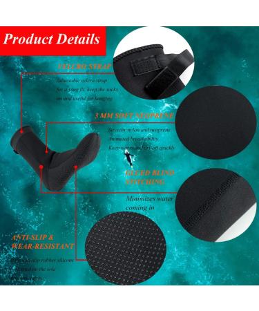 YDQUANI 3mm Neoprene Wetsuit Socks - Thermal Anti-Slip Scuba Diving Socks | X-Large - Buy Online on GoSupps.com