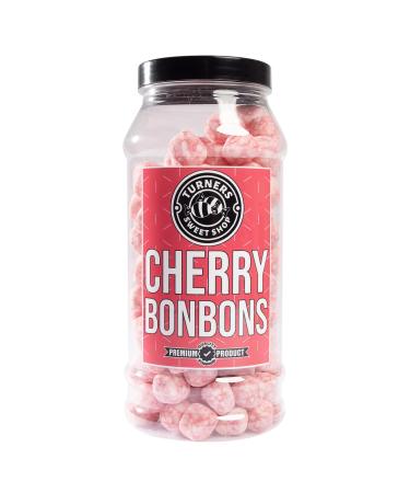 Cherry BonBons - 620g by Turners Sweet Shop Traditional Retro Gift Jar Classic Original Pick & Mix Sweets Quality Confectionary Fantastic Gifts for Him Her or Them