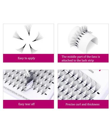 Premium 10D 0.07mm C Curl Volume Eyelash Extensions 9mm Premade Fan Lashes for Perfect Finish | International Shipping - Buy Online on GoSupps.com