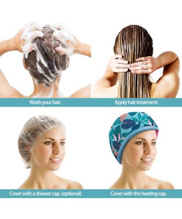 VICARKO Hair Steamer Thermal Heat Cap for Deep Conditioning and Scalp Treatment - Hawaii Blue - Buy Online on GoSupps.com