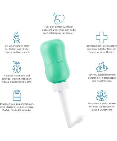 Intimate Shower Set: Wall Bracket + 3.0 Mybid Po Shower with Travel Bag for Easy Cleaning - Ideal for Puerperium and Travel - Buy Online on GoSupps.com